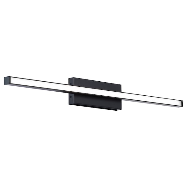 Dweled Parallax 24in LED Wall Sconce 3-CCT 2700K-3000K-3500K Set to 3000K in Black WS-73124 - main